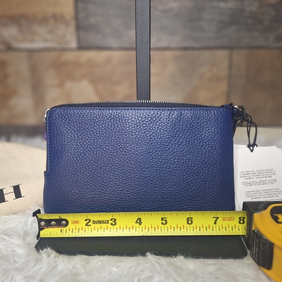 Coach Blue Denim Wristlet - Picture 2 of 7